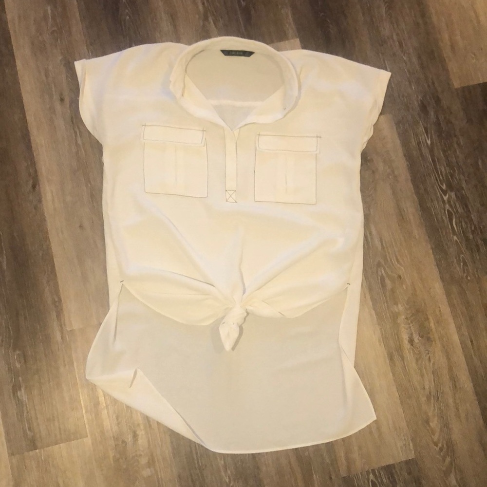 Zara Basics white shirt